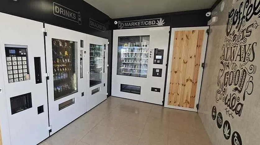 fachada tienda vending